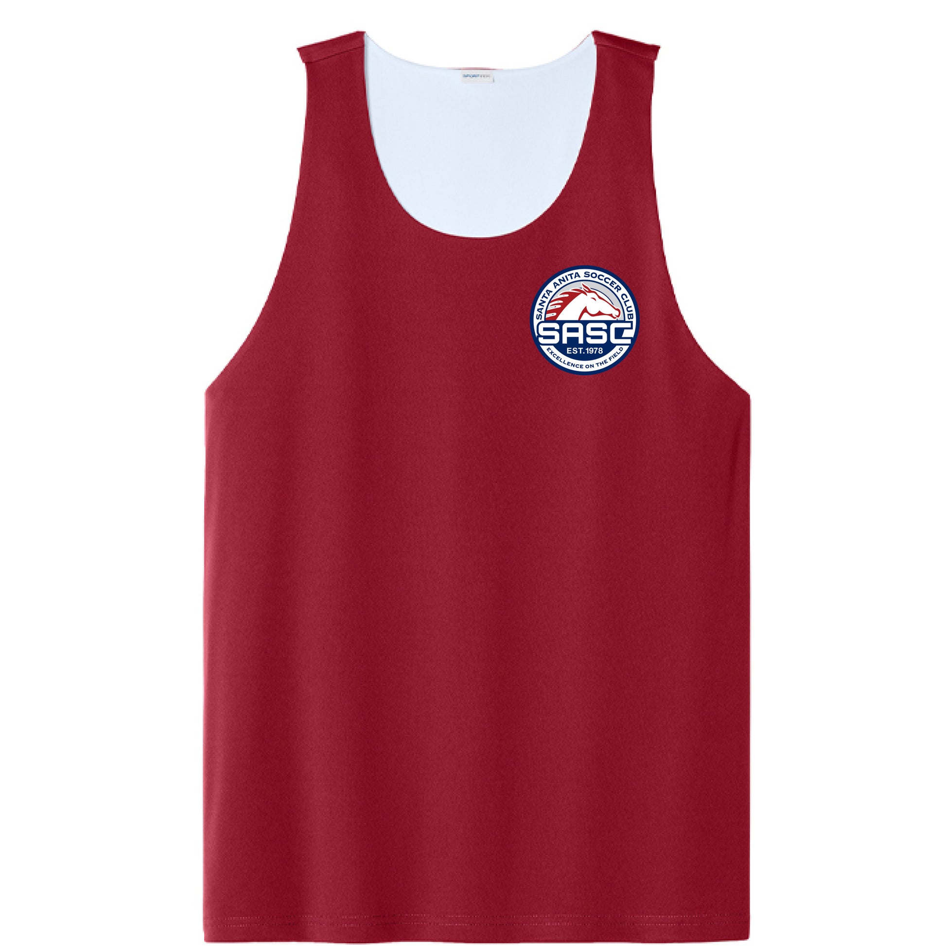 Deep Red/ White - FRONT